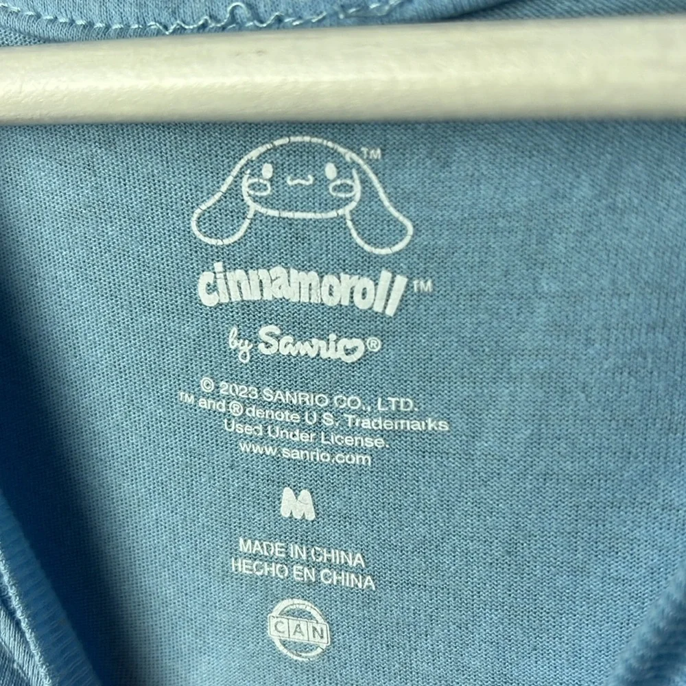 Cinnamoroll by Sanrio - Cinnamoroll Graphic “Fresh & Fun” T-Shirt in Baby Blue - Picture 3 of 4